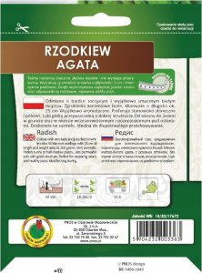 Rzodkiew Agata nasiona na taśmie 6m aromatyczna, soczysta 2