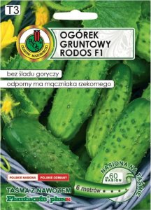Ogórek Rodos F1 6m taśmy z nawozem Platnacote Średnio wczesna odmiana 1