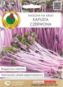 Nasiona na kiełki Kapusta czerwona 8g Smak natury i zdrowie w jednym 1