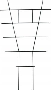 Podpora drabinka do roślin doniczkowych 51x29 cm Zielona drut stalowy 1
