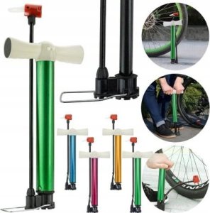 Pompka rowerowa z wężykiem nożna do roweru 9