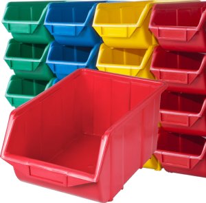 Kuweta warsztatowa Ecobox mały 35 szt + etykiety Pojemnik na magazyn 1