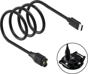 Kabel USB-C Beline do ładowania zegarków  Garmin 1m czarny 1