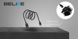 Kabel USB Beline USB-C - USB-C 1 m Czarny (Beli03747) 4