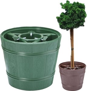 Doniczka z uchwytem na pień, na rośliny drzewiaste. mini drzewka, cyprysiki Stojak 2