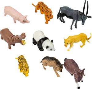 Figurki Zwierzęta Zoo Zwierzątka Zestaw Figurek Dzikie Safari Kuferek 58 El 8