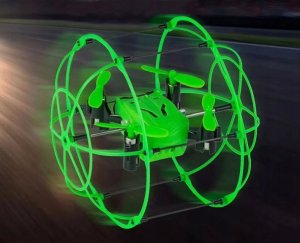 Dron W Kuli Grawitacyjna Zabawka Zdalnie Sterowana 2W1 Led Pilot 2
