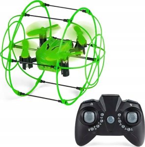 Dron W Kuli Grawitacyjna Zabawka Zdalnie Sterowana 2W1 Led Pilot 3