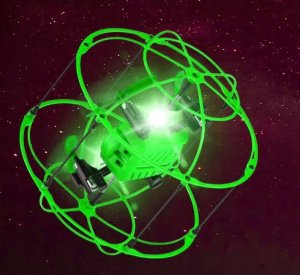 Dron W Kuli Grawitacyjna Zabawka Zdalnie Sterowana 2W1 Led Pilot 5