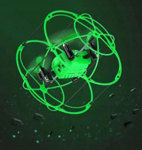 Dron W Kuli Grawitacyjna Zabawka Zdalnie Sterowana 2W1 Led Pilot 7