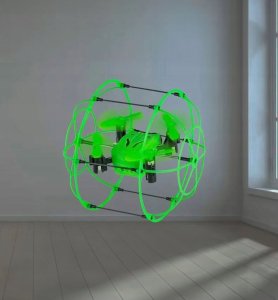 Dron W Kuli Grawitacyjna Zabawka Zdalnie Sterowana 2W1 Led Pilot 9