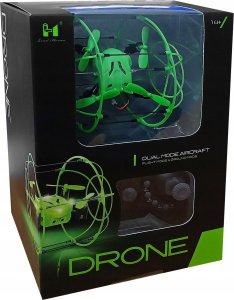 Dron W Kuli Grawitacyjna Zabawka Zdalnie Sterowana 2W1 Led Pilot 10