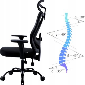 Krzesło biurowe Mozos ERGO-X Czarne 6