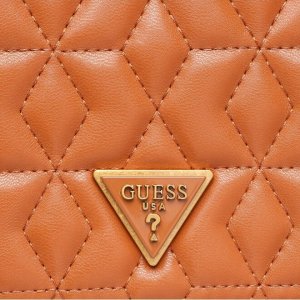 Guess, Elenia, Polyurethane, Textile Backpack, Cognac, For Women For Women 2