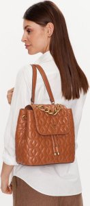 Guess, Elenia, Polyurethane, Textile Backpack, Cognac, For Women For Women 4
