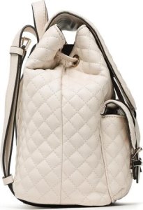 Guess, Adam Flap, Polyurethane, Textile Backpack, Stone, For Women For Women 3