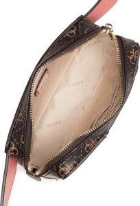 Guess, Camy, Textile Fanny Pack, 4G Logo, Coral/Brown, For Women For Women 4