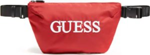 Guess, Quatro, Textile Fanny Pack, Red, 19/28.5 x 17 x 4 cm, For Men For Men 1