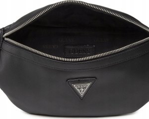 Guess, Certosa, Synthetic Leather, Textile Fanny Pack, hmcrts p1330, Black, 28 x 14 x 8 cm, For Men For Men 5