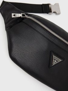 Guess, Certosa, Synthetic Leather, Textile Fanny Pack, hmcrts p1330, Black, 28 x 14 x 8 cm, For Men For Men 10