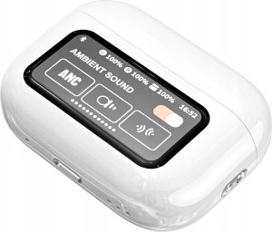 Słuchawki TWS bluetooth A9 Powerbank dotykowy ekran białe 2