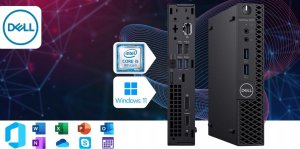 Komputer poleasingowy Dell Komputer Optiplex 3070 Tiny Intel Core i5 32GB DDR4 1000GB SSD Windows 11 9