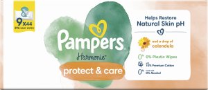 Pampers Harmonie Protect & Care Chusteczki nawilżane 9x44 szt. 8