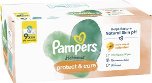 Pampers Harmonie Protect & Care Chusteczki nawilżane 9x44 szt. 11