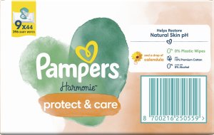 Pampers Harmonie Protect & Care Chusteczki nawilżane 9x44 szt. 13