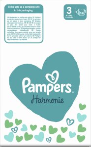 Pampers Harmonie Pieluszki, rozmiar 3, 6-10 kg, 186 szt. 7