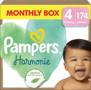 Pampers Harmonie Pieluszki, rozmiar 4, 9-14 kg, 174 szt. 1