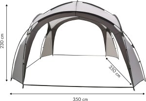 Namiot pawilon ogrodowy eventowy na piknik + torba szary MultiGarden 5