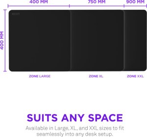 Nzxt NZXT Zone podkładka pod mysz Large 400x400mm Black MM-LRGSP-BK retail 5