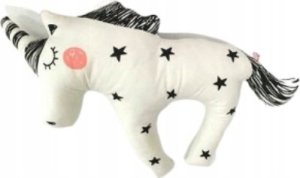 Poduszka jednorożec czarno-biały unicorn pluszak maskotka 1