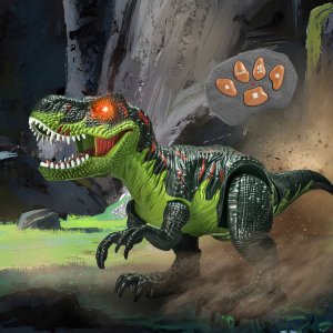 Dinozaur Sterowany Pilotem Dla Dzieci T-Rex Rc Chodzi Ryczy Tańczy Led 6