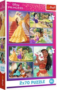 Trefl Puzzle Disney Bajkowe dni 2x70 elementów (34440) 1