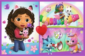 Trefl Puzzle Koci Domek Gabi - Baw się z Gabby 2x70 elementów (34438) 3