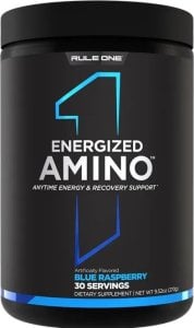 Rule One - Aminokwasy, Energized Amino, Blue Raspberry, Proszek 270g 1