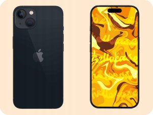 ETUI Z KLAPKĄ DO APPLE IPHONE 13 / 14 GRANATOWE ZAMYKANE MAGNETYCZNE KABURA 7