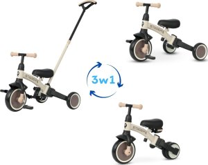 Qplay Rowerek Trójkołowy Stager 3w1 Brown 11
