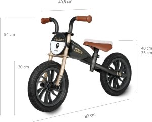 Qplay Rowerek Biegowy Feduro Black-Golden 9