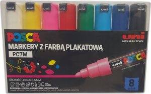 Markery plakatowe PC-7M 8 kolorów POSCA UNI 1