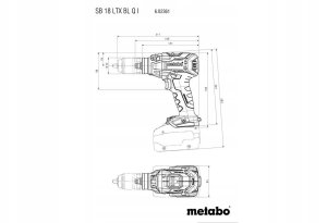 METABO.UD SB 18 LTX BL Q AND CARCASS METABOX DRILL 7