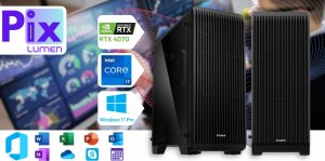 Komputer Pix Lumen V4 Intel Core i7 GeForce RTX 4070 64GB DDR4 2000GB SSD Windows 11 5