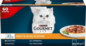 Purina Gourmet Perle Mini Fileciki w sosie Karma dla kotów 60x85g 11