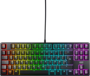 CHERRY XTRFY K4V2 - Tastatur - RGB - 80% - TKL - Hintergrundbeleuchtung - USB - QWERTZ - Deutsch - Tastenschalter: CHERRY MX2A Red - Schwarz 1