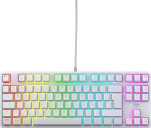 CHERRY XTRFY K4V2 - Tastatur - RGB - 80% - TKL - Hintergrundbeleuchtung - USB - QWERTZ - Deutsch - Tastenschalter: CHERRY MX2A Red - weiss 1