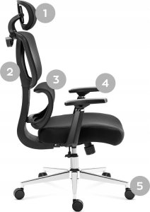 Krzesło biurowe Mark Adler Expert 4.6 Czarne 5