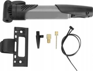 Pompka Rowerowa Ręczna Mini Teleskopowa Na Rower Ramę Zestaw Igła Końcówki 2