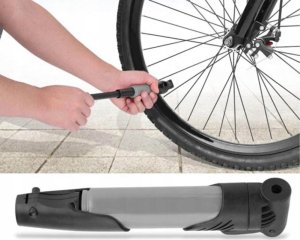 Pompka Rowerowa Ręczna Mini Teleskopowa Na Rower Ramę Zestaw Igła Końcówki 7